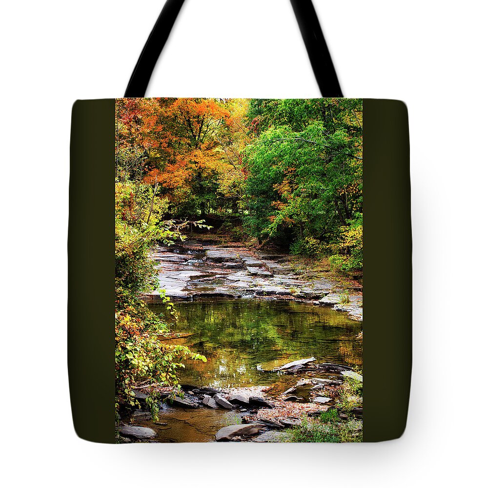 Fall Tote Bag featuring the photograph Fall Creek by Christina Rollo