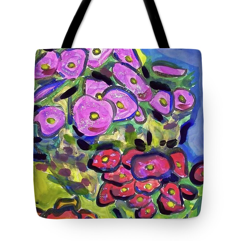 Floral Tote Bag featuring the painting Fall Floral by Catherine Gruetzke-Blais