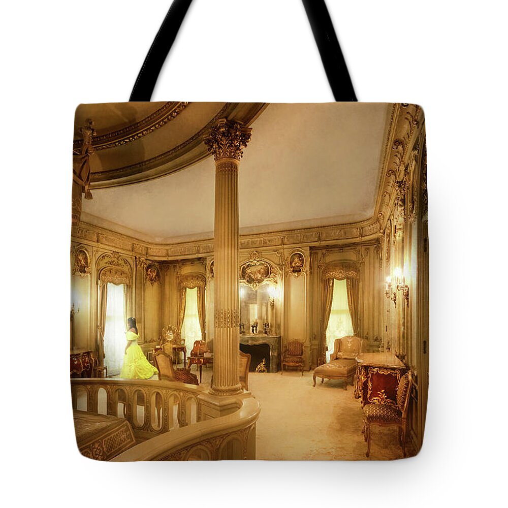 Princess Tote Bag featuring the photograph Fantasy - In the ivory tower by Mike Savad