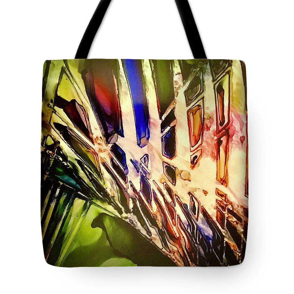  Tote Bag featuring the painting Ferns by Tommy McDonell