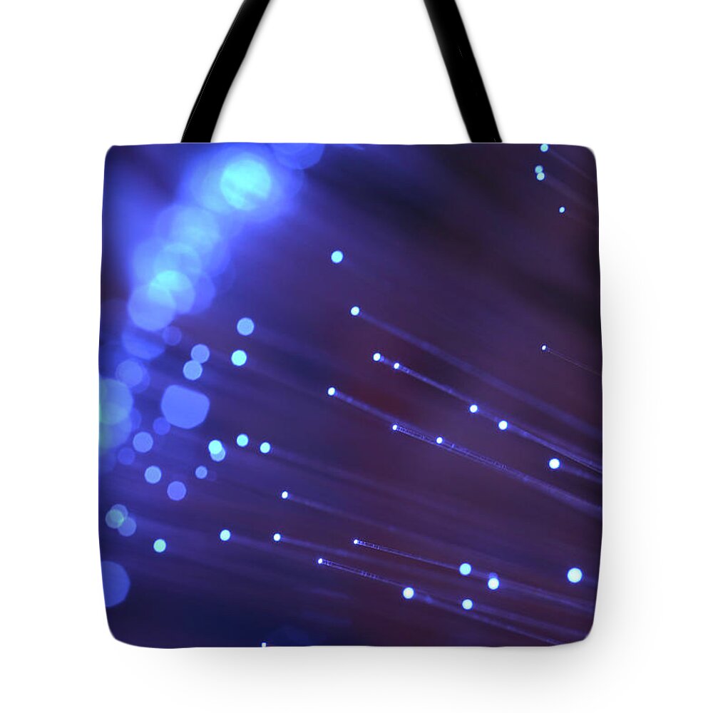 Internet Tote Bag featuring the photograph Fiber Optics by Rbfried