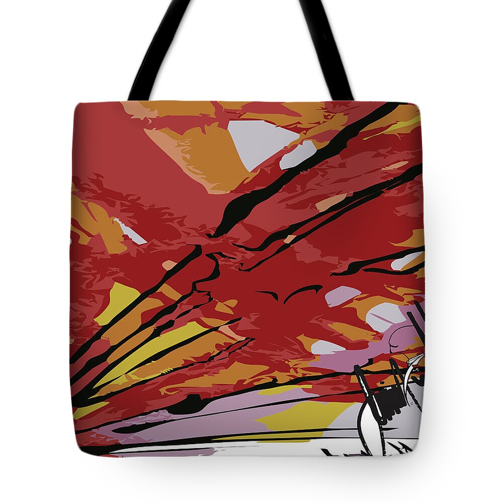  Tote Bag featuring the digital art Fingers by Jimmy Williams