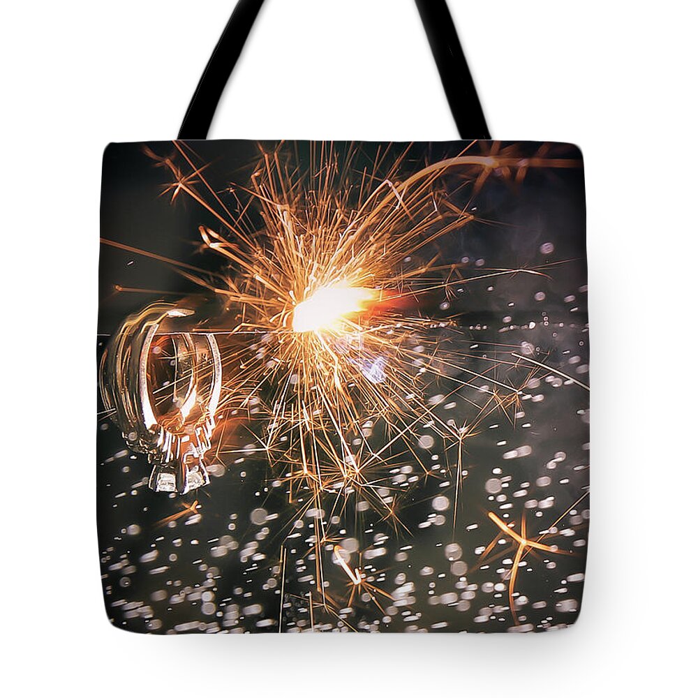 Wedding Tote Bag featuring the photograph Fire by Anna Rumiantseva