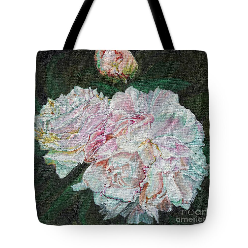 21st Century Tote Bag featuring the painting First Blooms, 2012 by Helen White