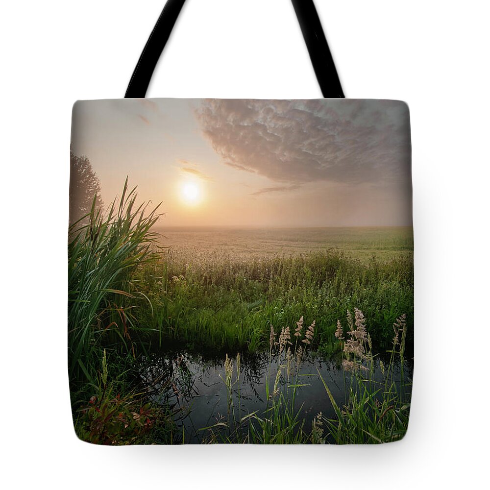 Horizontal Tote Bag featuring the photograph First Days of Autumn by Dan Jurak