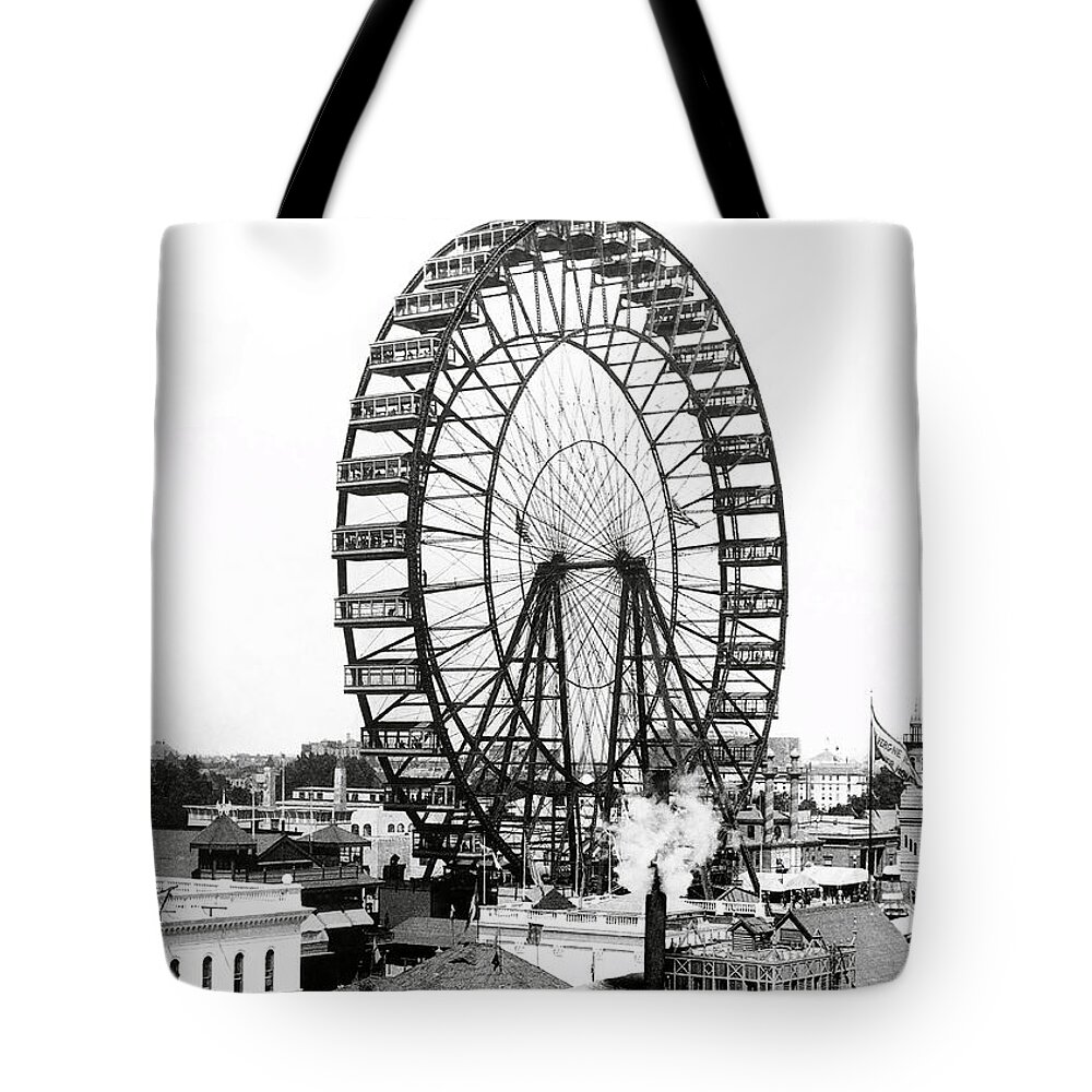 Ferris Wheel Print Crossbody Bag