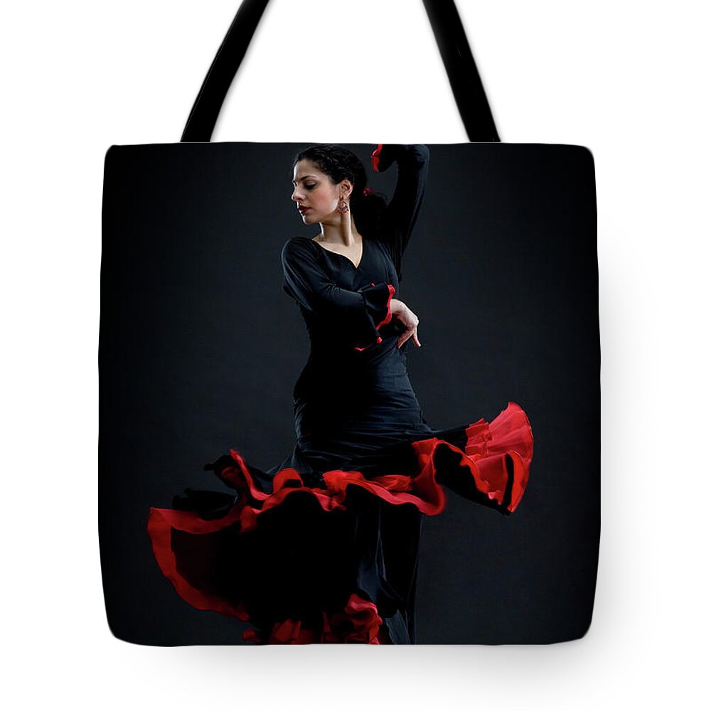 People Tote Bag featuring the photograph Flamenco Dancer by David Sacks