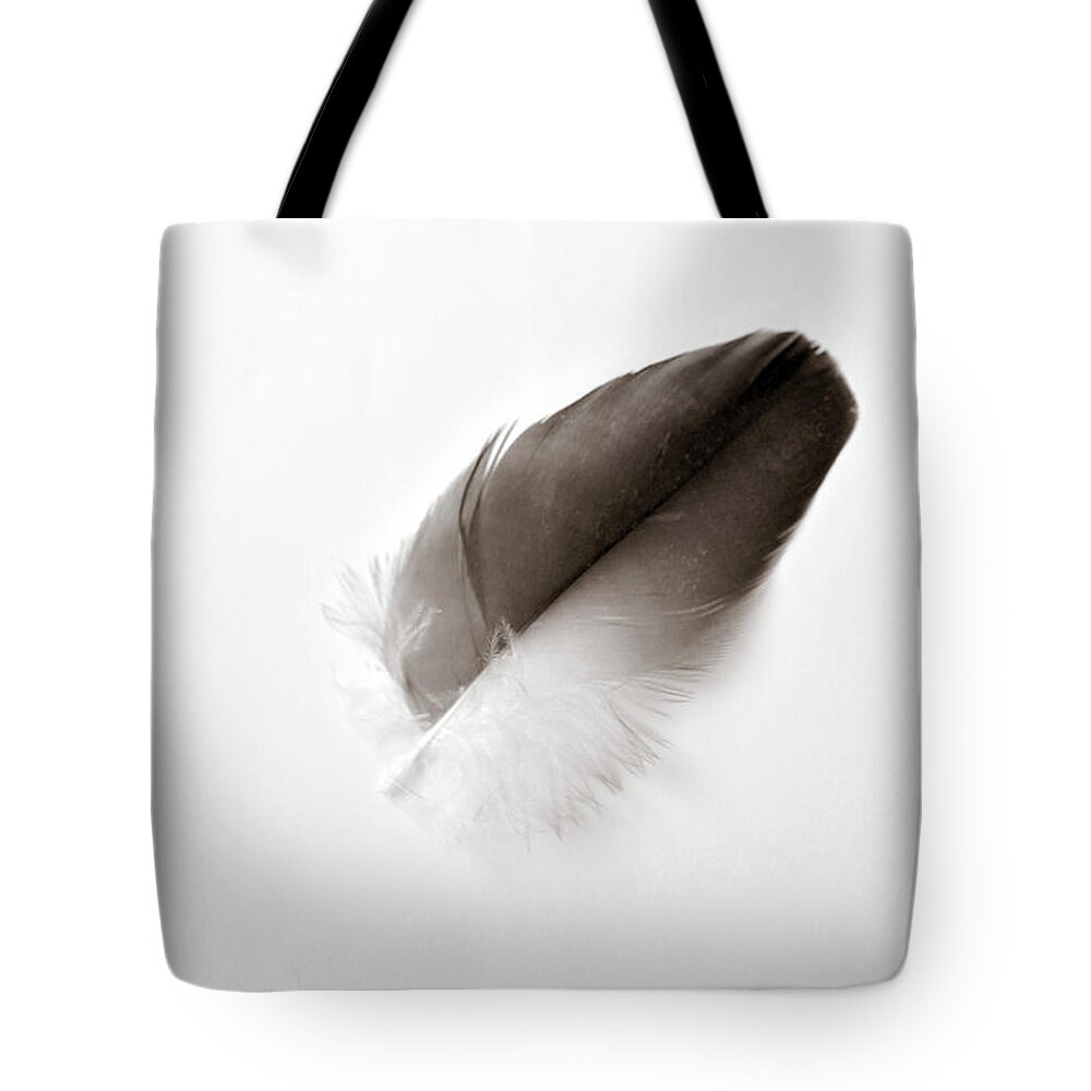 Feather Tote Bag featuring the photograph Flightless by Michelle Wermuth
