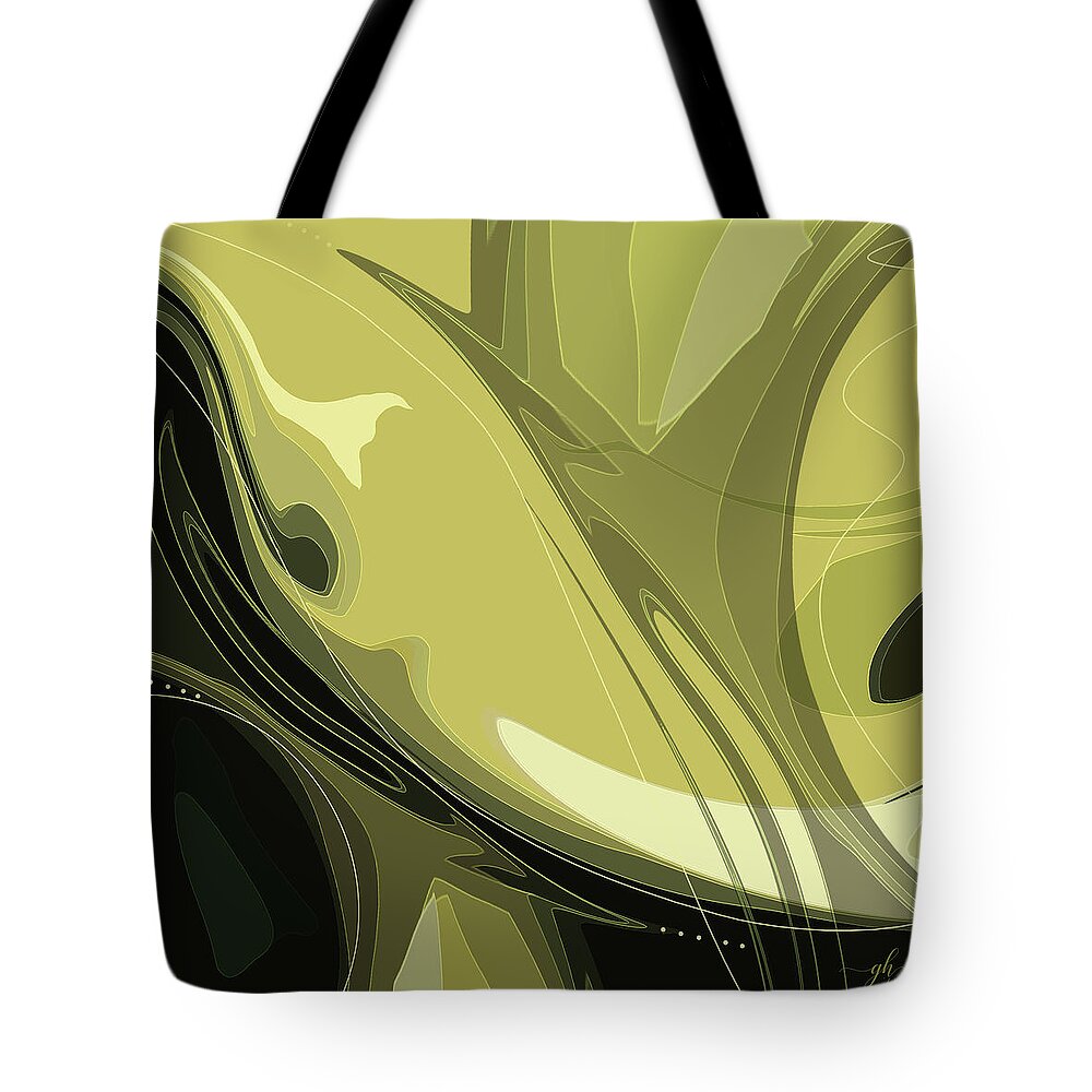 Abstract Tote Bag featuring the digital art Flights of Fancy by Gina Harrison