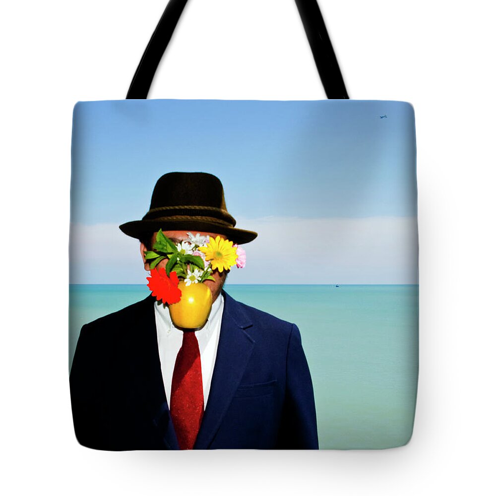 People Tote Bag featuring the photograph Flower On Face by By Ken Ilio