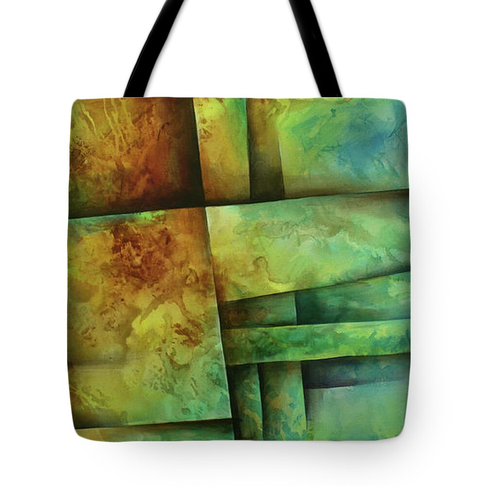  Tote Bag featuring the painting Flowers 7 by Michael Lang