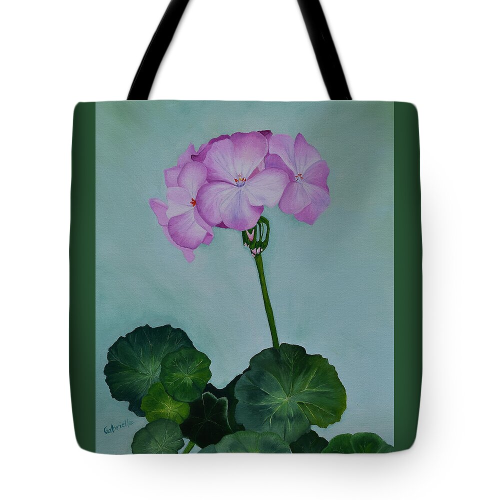 Flowers Tote Bag featuring the painting Flowers by Gabrielle Munoz