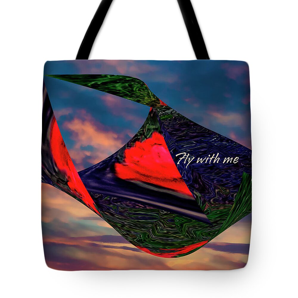 Photography Tote Bag featuring the mixed media Fly With Me by Gerlinde Keating - Galleria GK Keating Associates Inc
