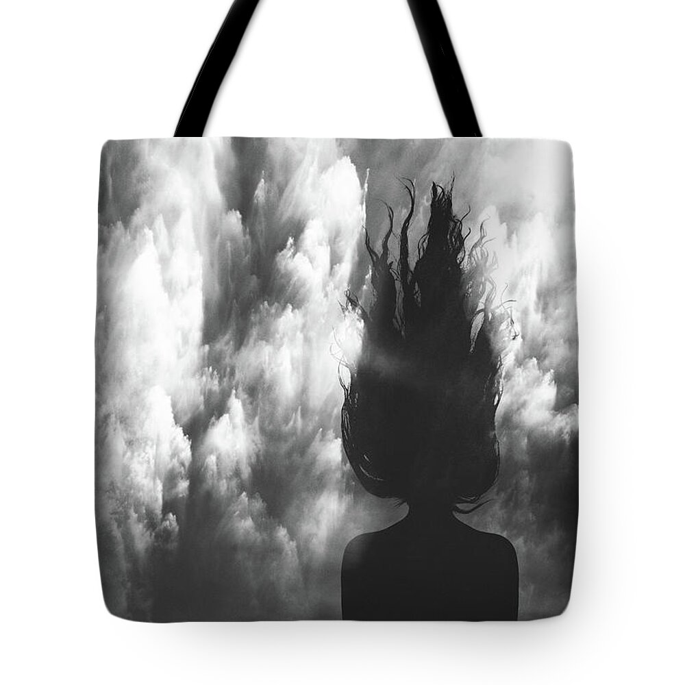 Zwartwit Tote Bag featuring the photograph Force of Nature by Jacky Gerritsen