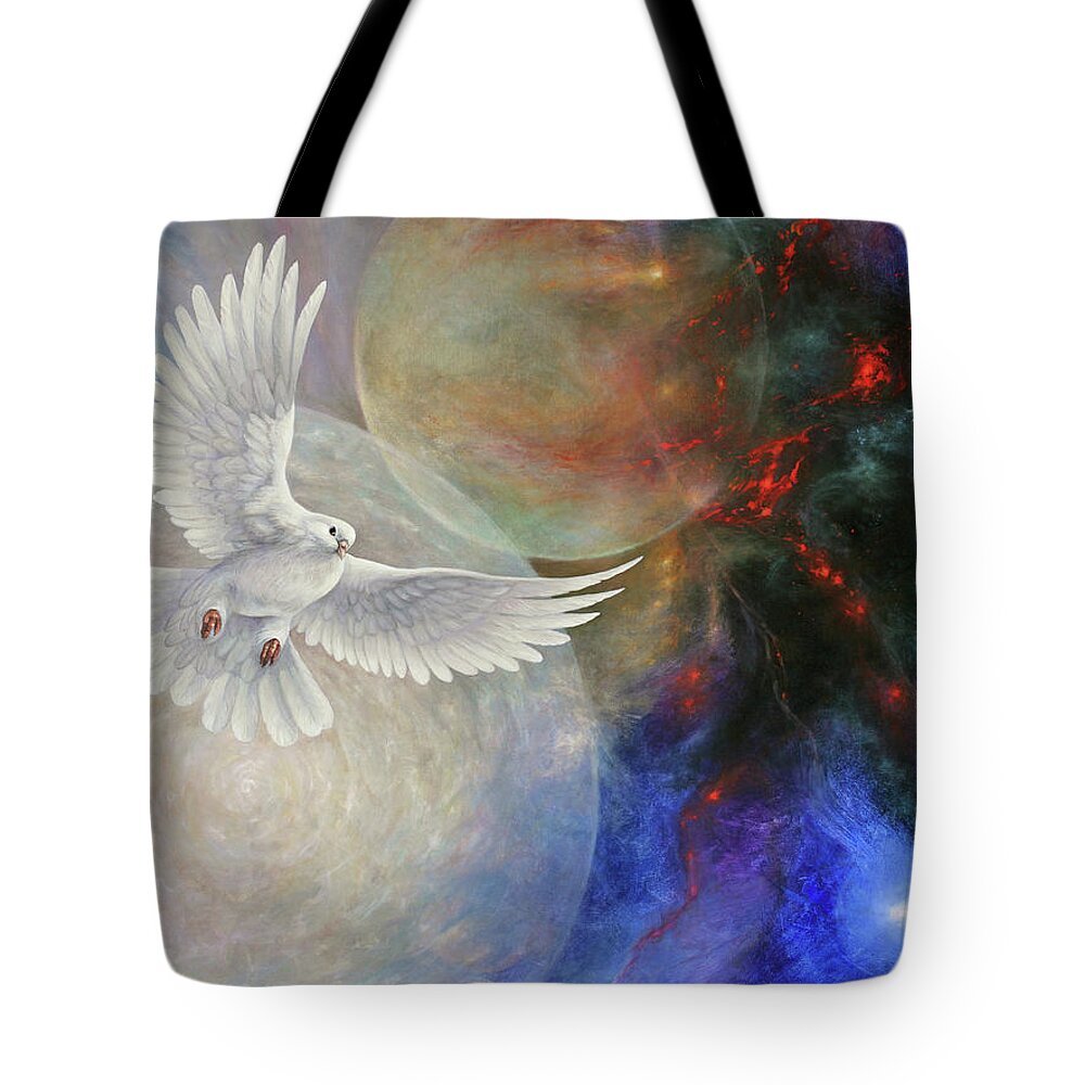 Love Tote Bag featuring the painting Forevermore by Lucy West