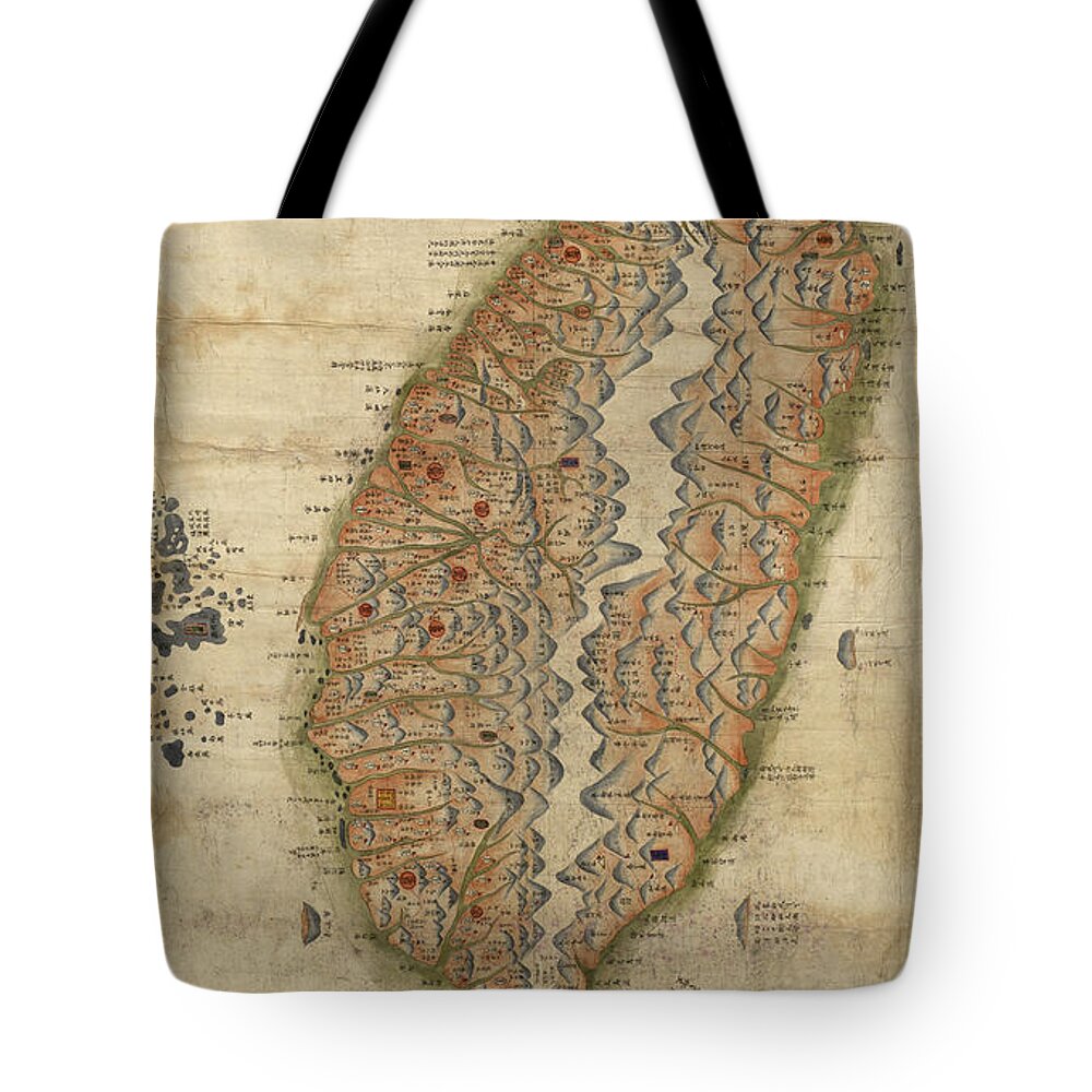 Formosa Tote Bag featuring the painting Formosa (Taiwan) by Unknown
