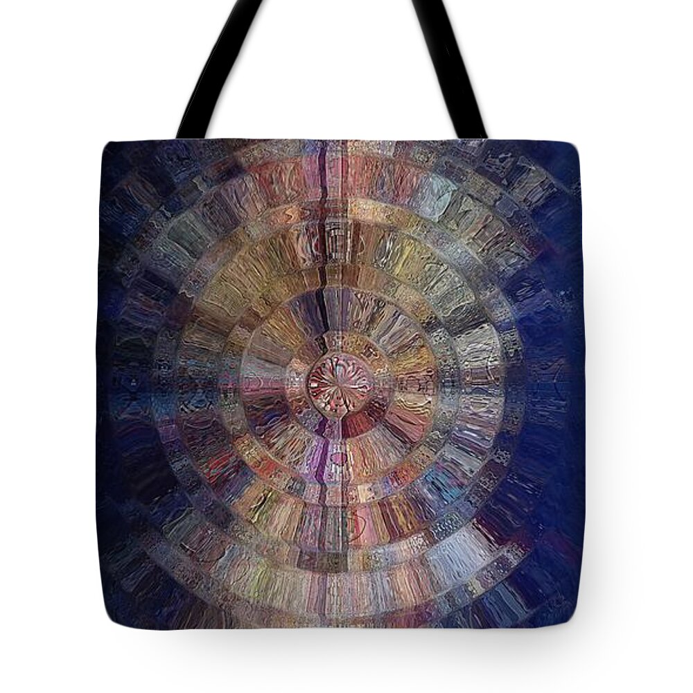 Colorful Tote Bag featuring the digital art Fountain of Youth by David Manlove