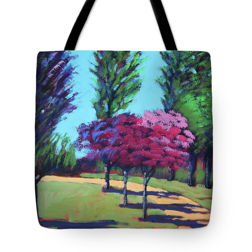 Garden Tote Bag featuring the painting Four Seasons by Paul Powis