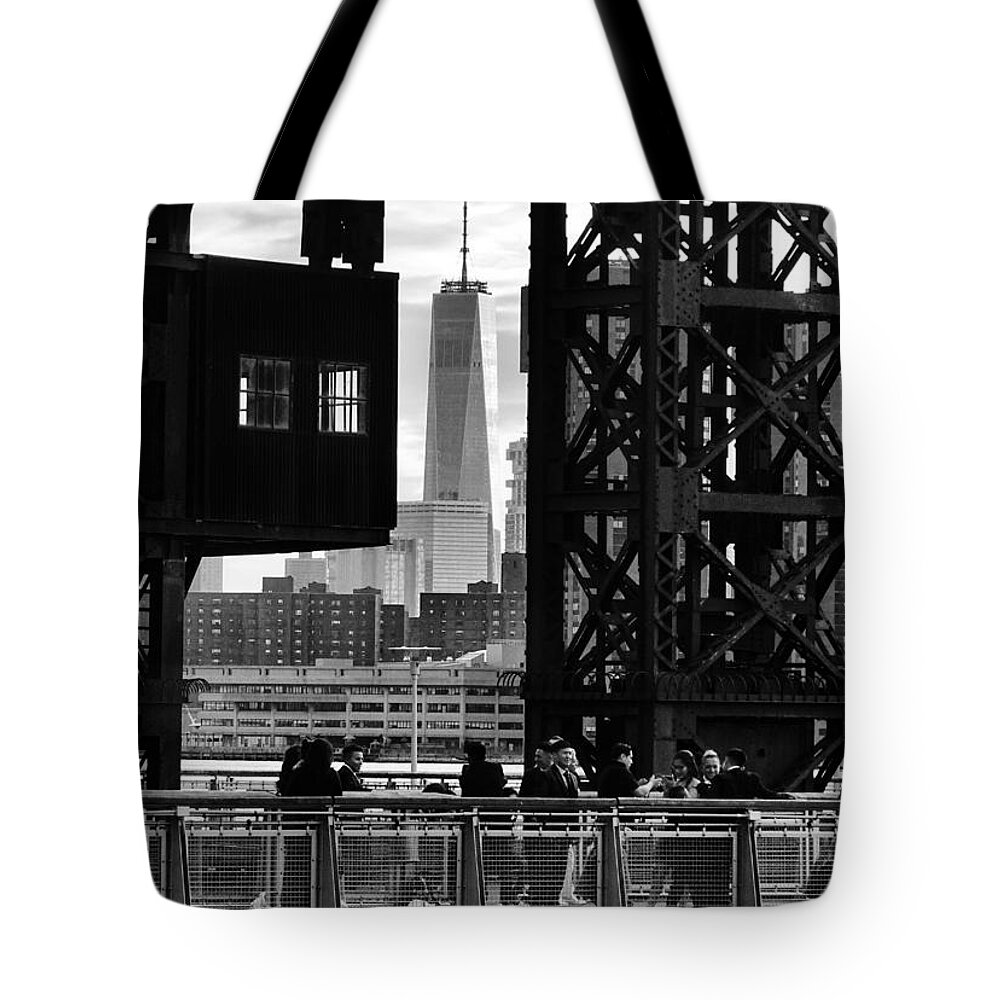 Freedom Tower Tote Bag featuring the photograph Freedom Tower by Steve Ember