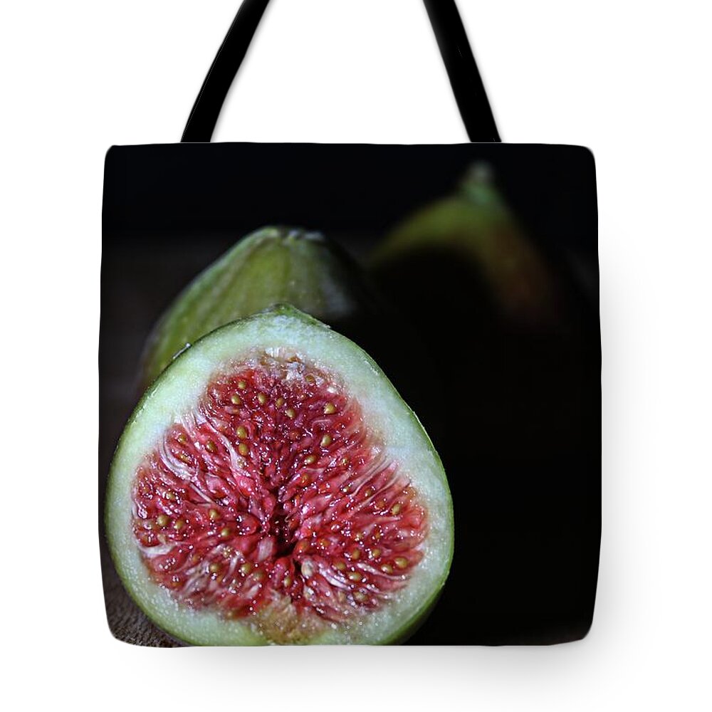 Figs Tote Bag featuring the photograph Fresh Figs close up by Martin Smith