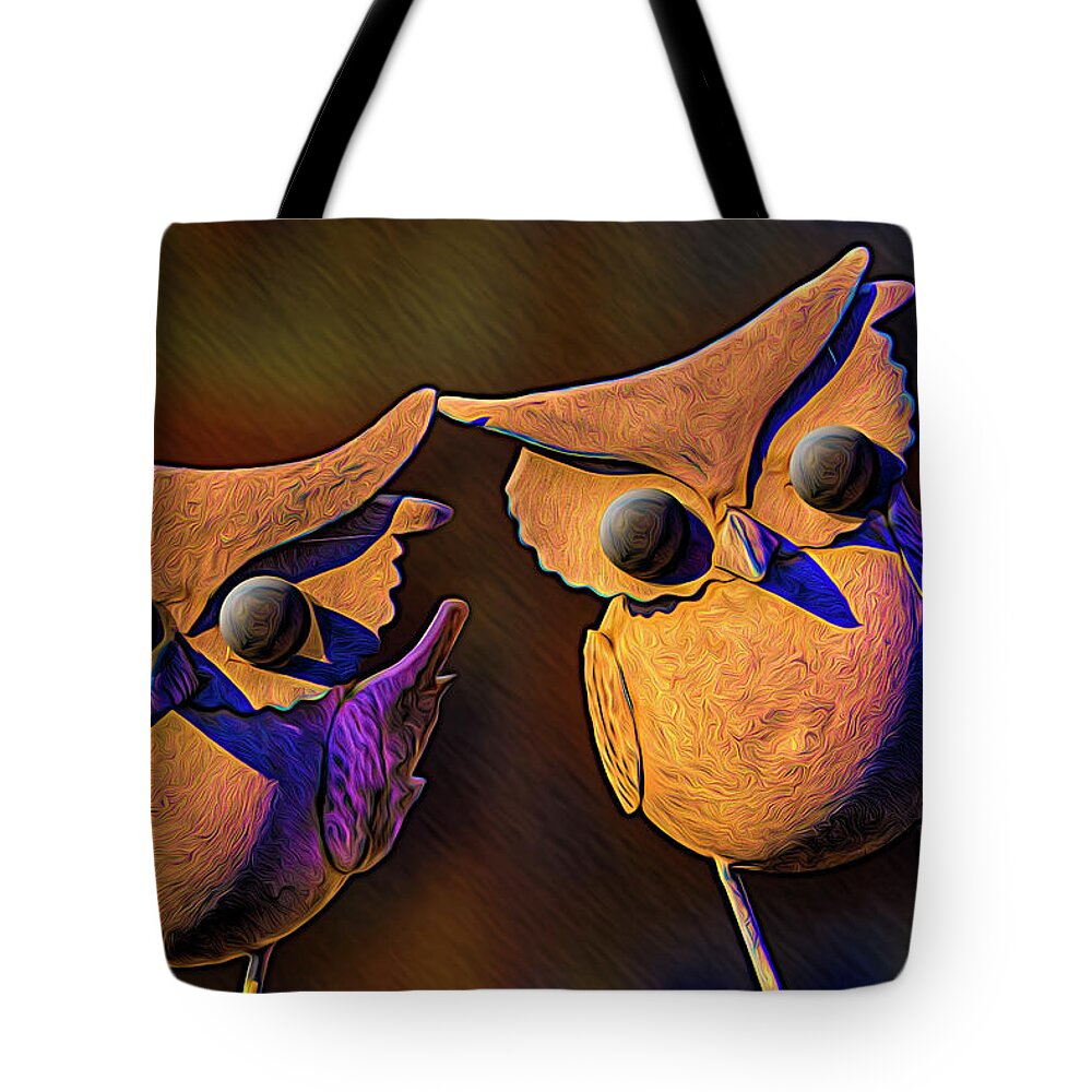 Frick And Frack Tote Bag featuring the photograph Frick and Frack by Paul Wear