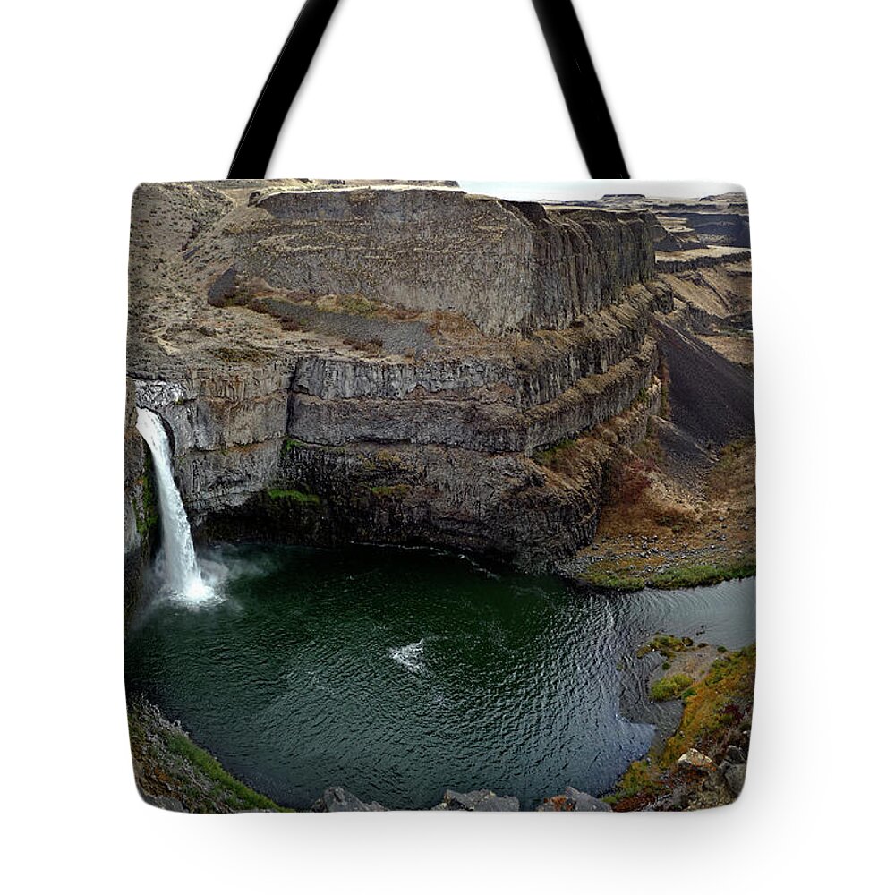 Scenics Tote Bag featuring the photograph From The Falls Through The Canyon by Lynn Suckow Photography