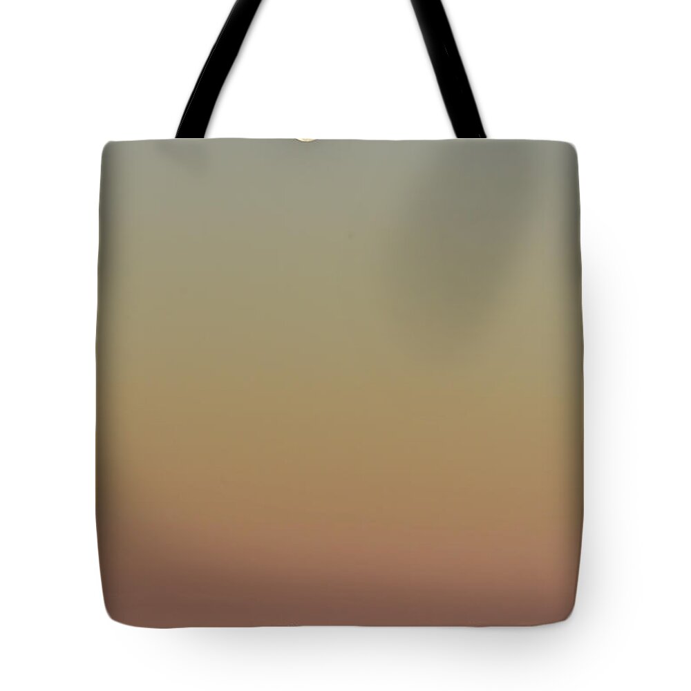 Full Moon Tote Bag featuring the photograph Full Moon Sets on California Coast by Cindy McIntyre