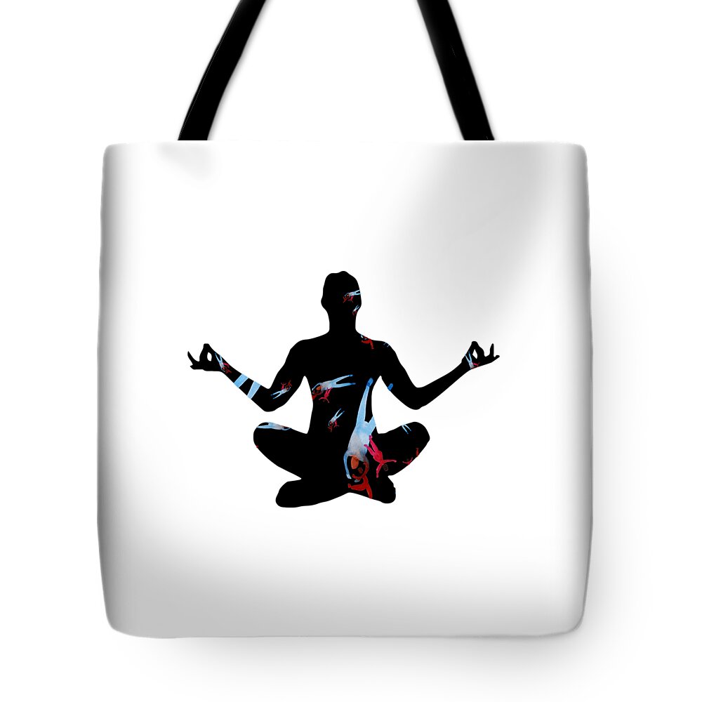 Full nirvana. Yoga Poses Tote Bag