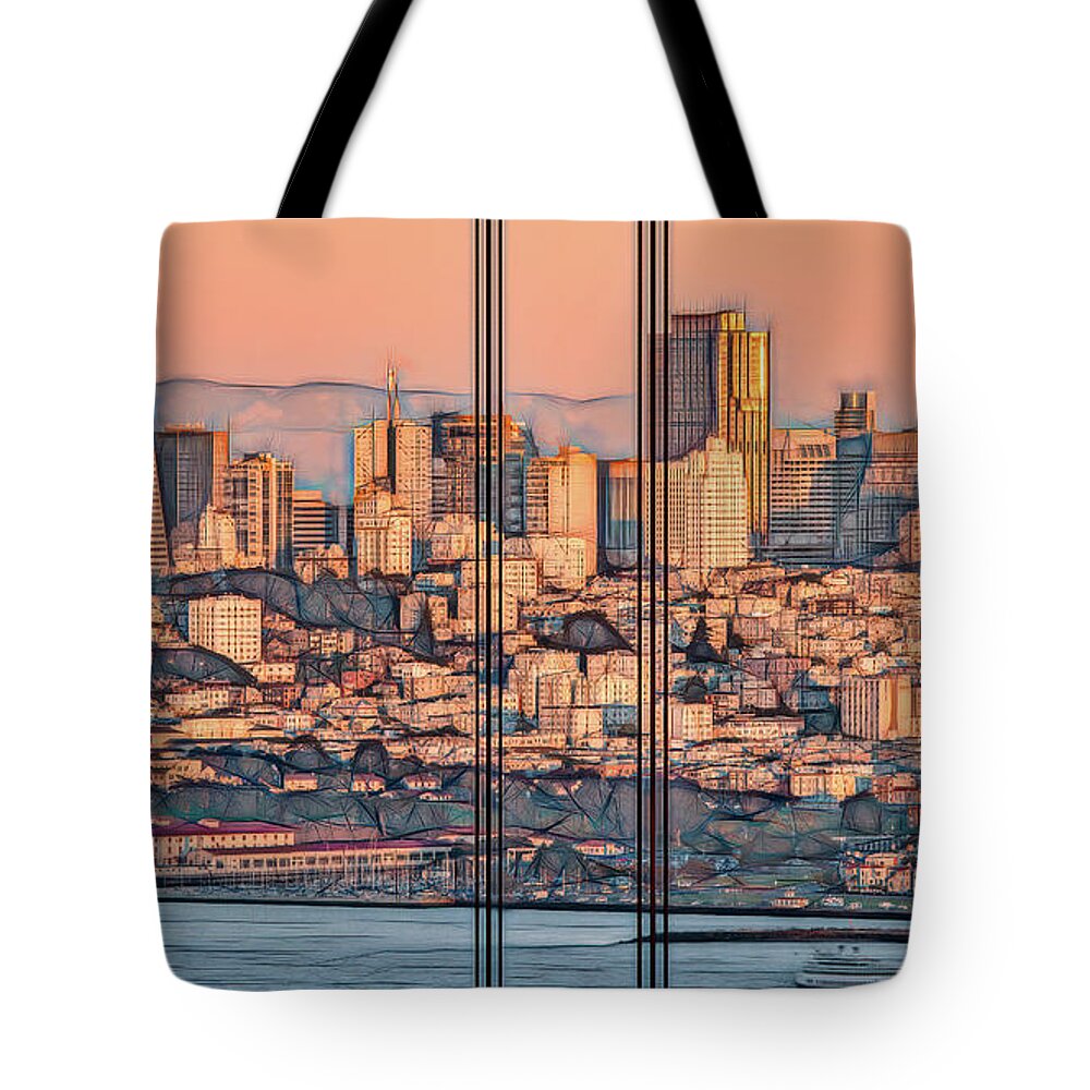 San Francisco Tote Bag featuring the photograph Interconnected by Doug Sturgess