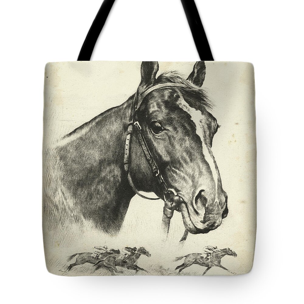 Animals Tote Bag featuring the painting Gallant Fox by R.h. Palenske