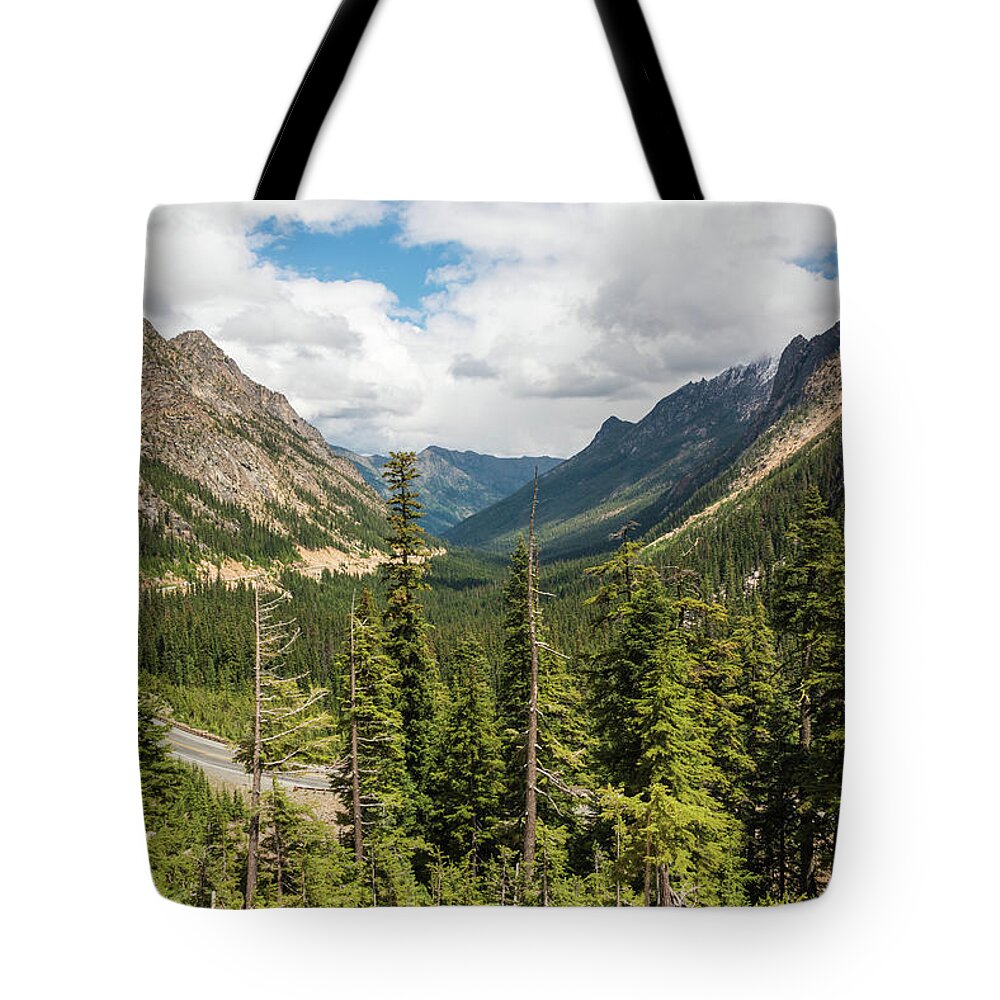 North Cascades National Park Tote Bag featuring the photograph Gateway to the Cascades by Kristopher Schoenleber