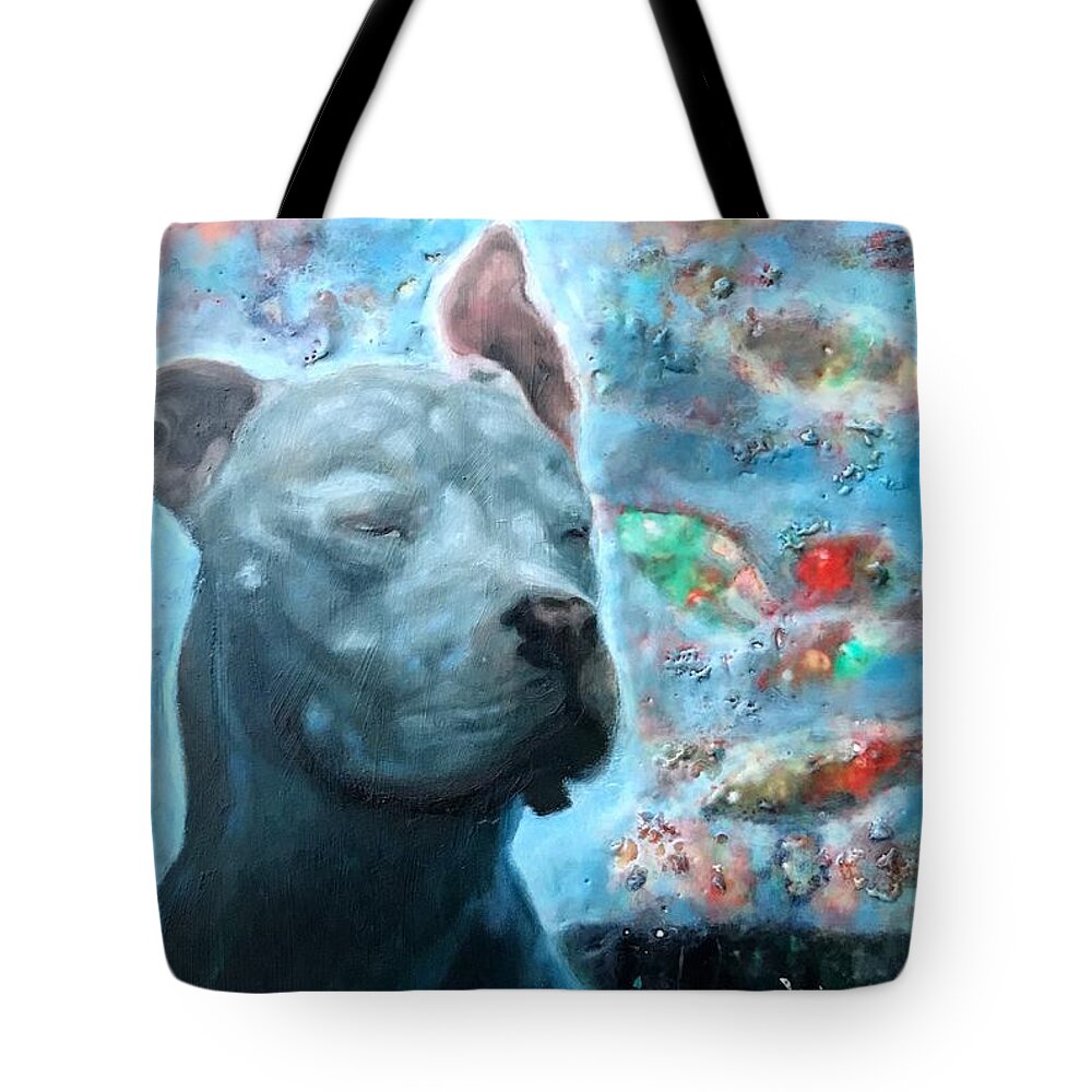 Male Tote Bag featuring the painting Thor by Greg Hester