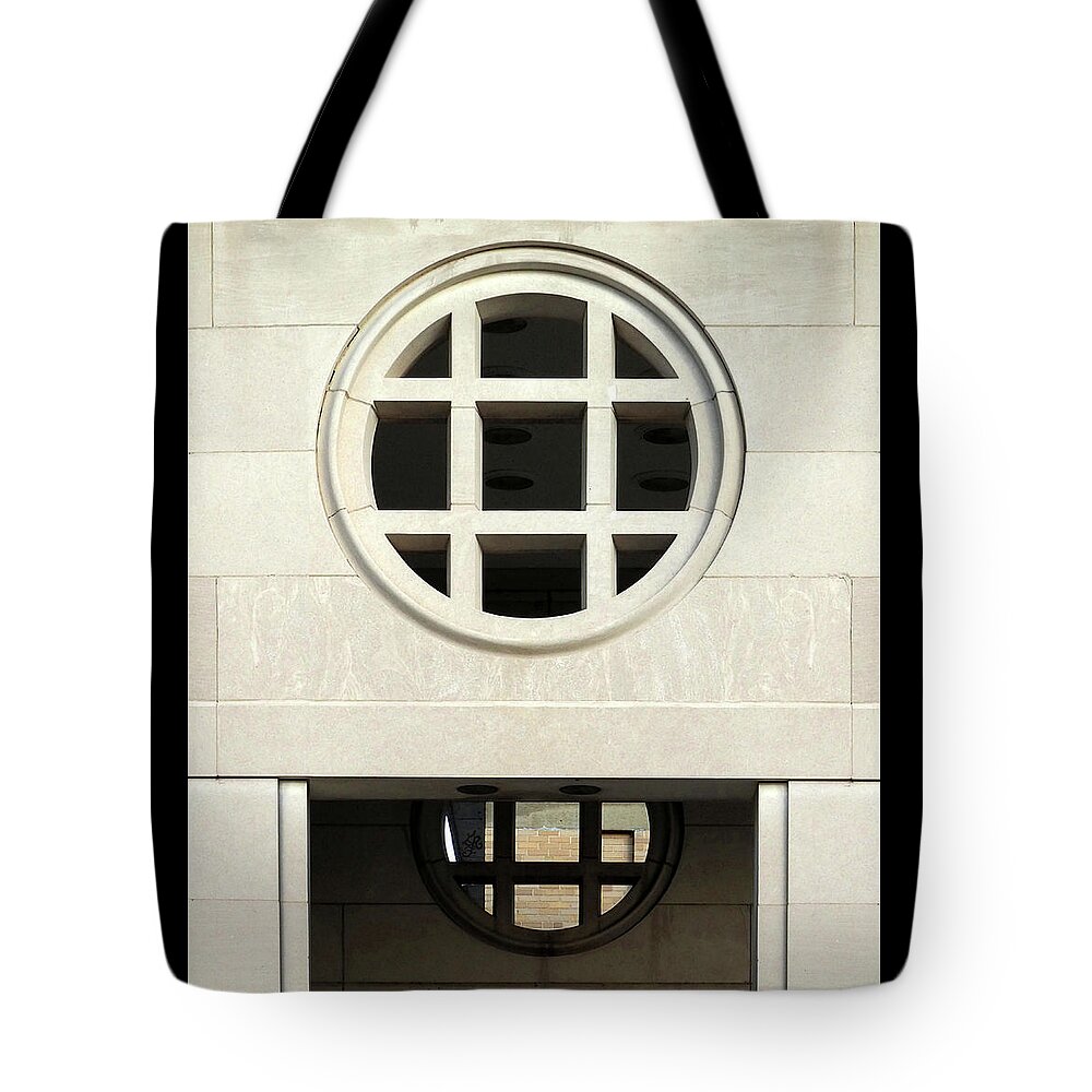 Abstract Architecture Tote Bag featuring the photograph Geometric Architecture by Ginger Repke