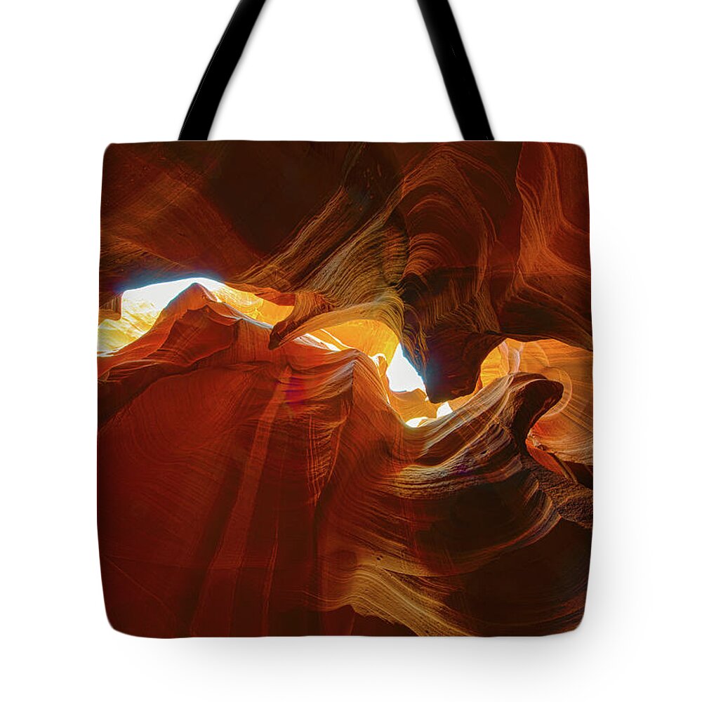 Antelope Canyon Tote Bag featuring the photograph Antelope Canyon Jagged Beauty by Mark Duehmig