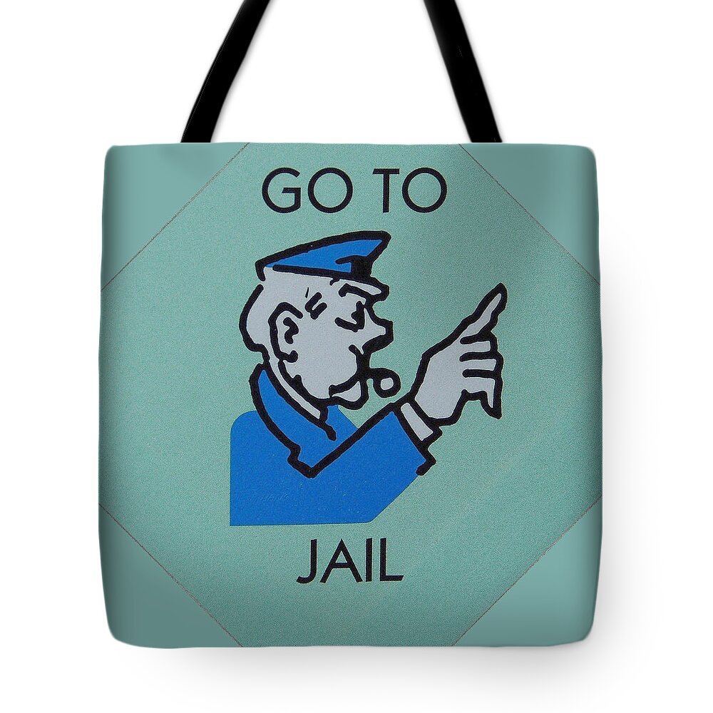 Monopoly Tote Bag featuring the photograph Go To Jail by Rob Hans