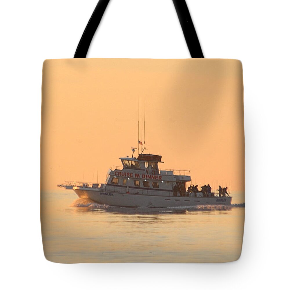 Angler Tote Bag featuring the photograph Going Fishing On The Angler by Robert Banach