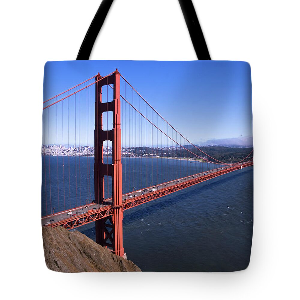 Headland Tote Bag featuring the photograph Golden Gate Bridge by Stuartduncansmith