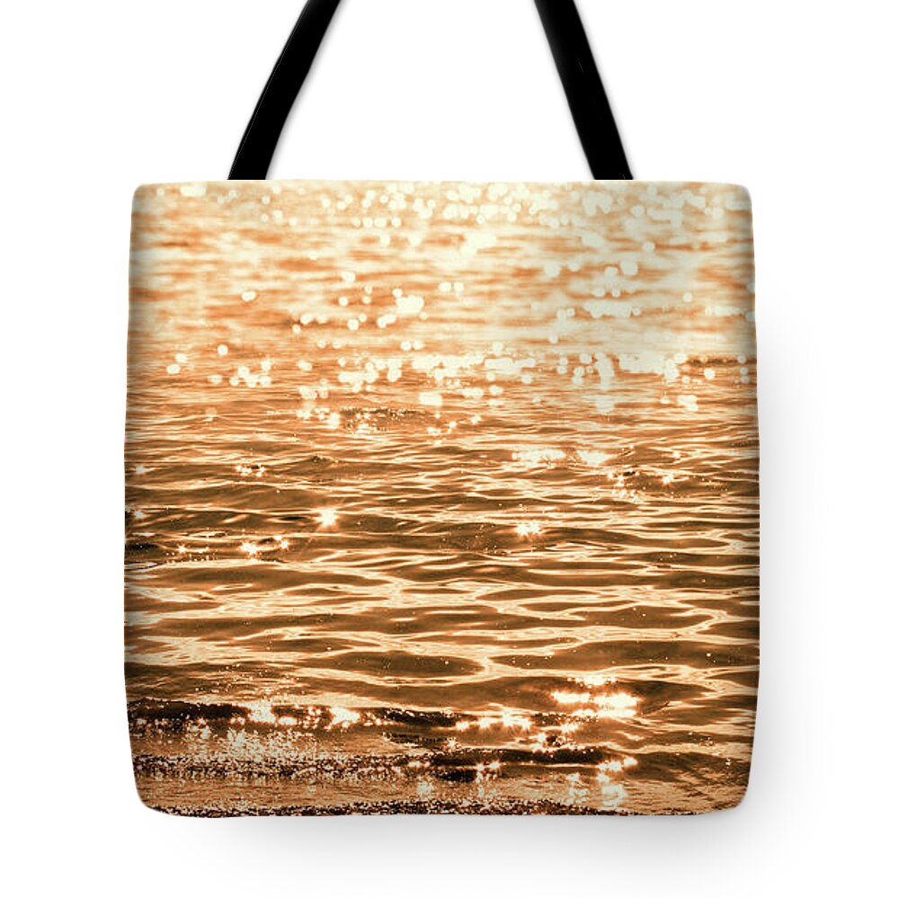 Golden Reflections Tote Bag featuring the photograph Golden Reflections by Michael Rock
