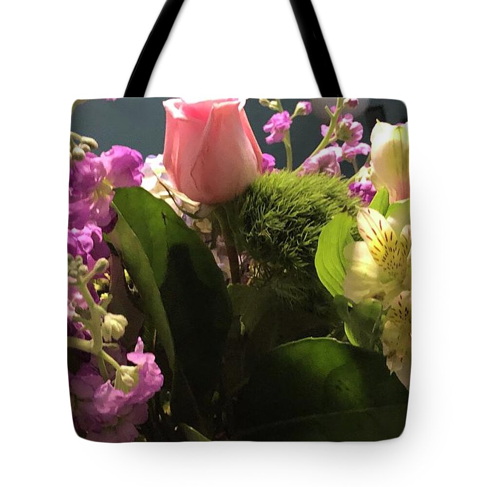 Flowers Tote Bag featuring the photograph Gorgeous Florals by Karen Nicholson