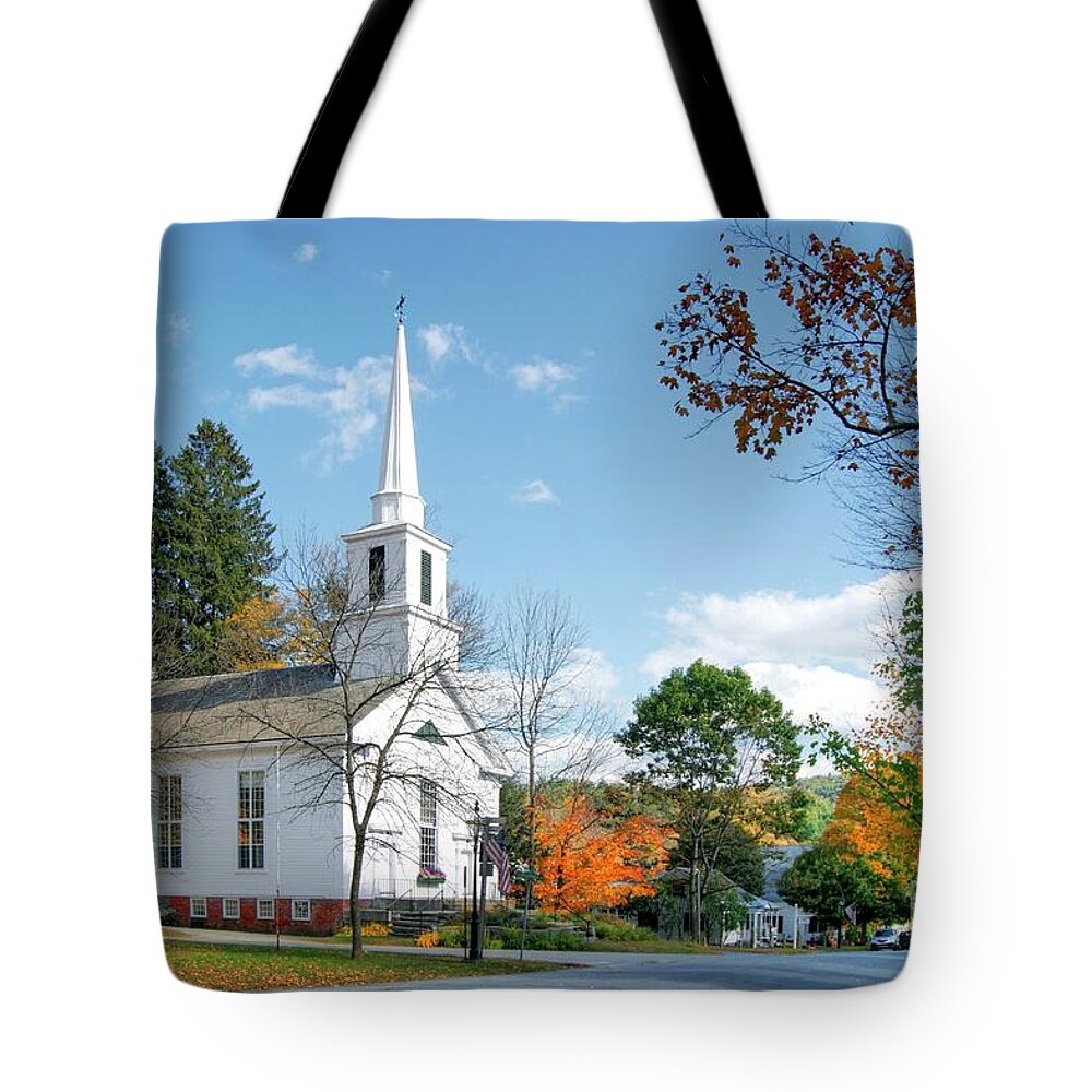 Church Tote Bag featuring the photograph Grafton Church by David Birchall