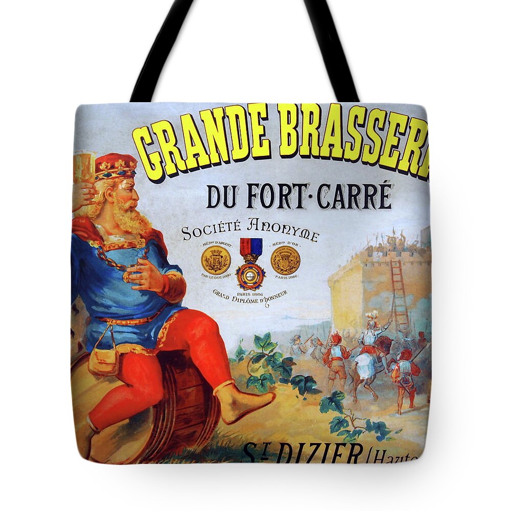 Beer Tote Bag featuring the painting Grande Brasserie du Fort-Carr, St Dizier by Unknown
