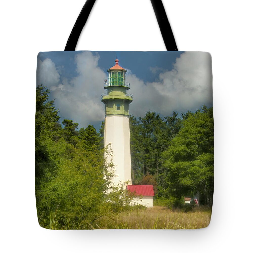 Lighthouse Tote Bag featuring the photograph Grays Harbor Lighthouse, Washington, USA by Mitch Spence