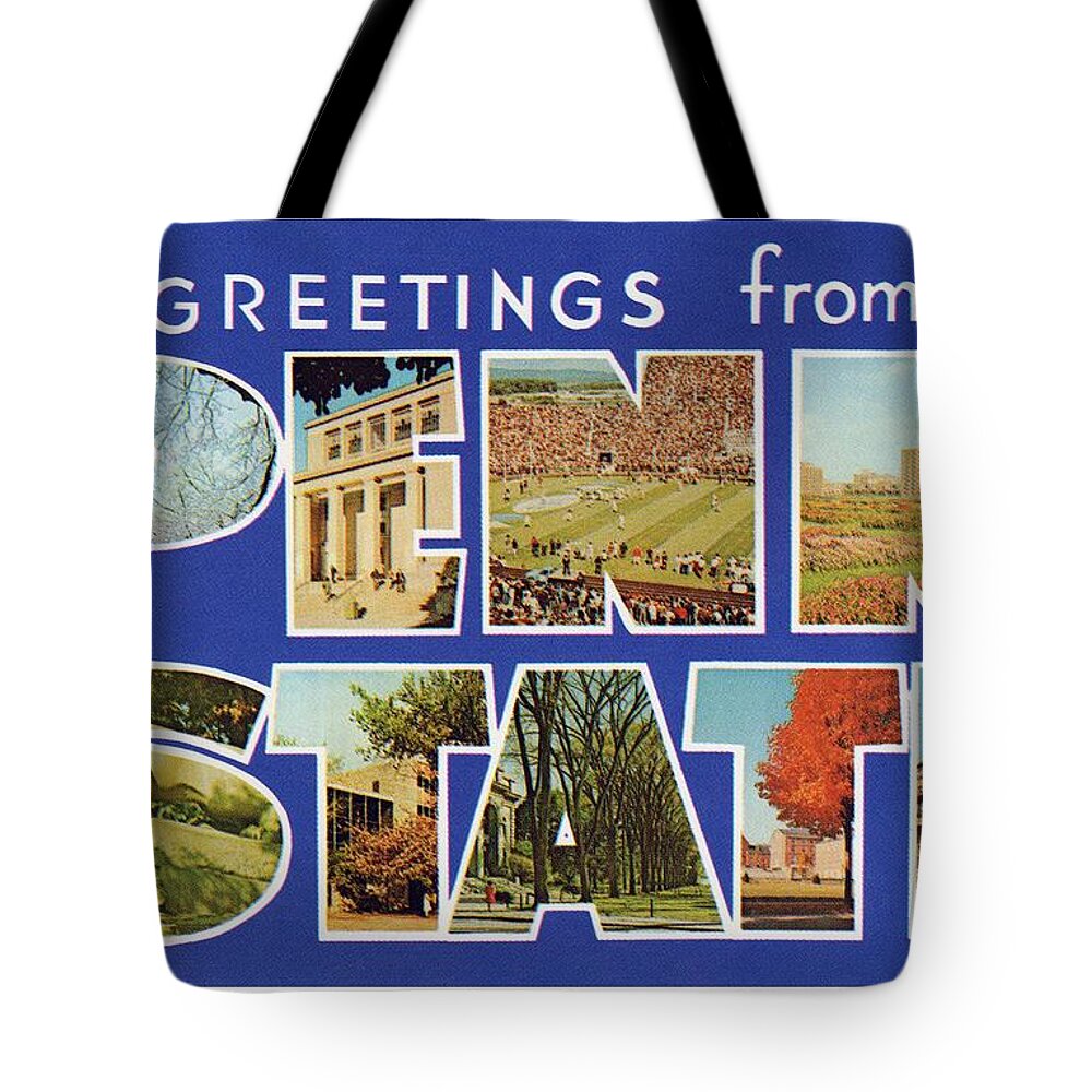 Penn Tote Bag featuring the photograph Penn State Greetings by Mark Miller