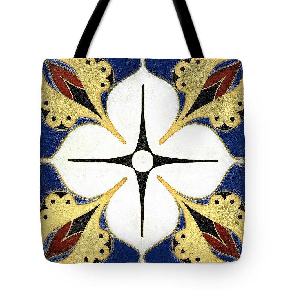 Furness Tote Bag featuring the ceramic art Guarantee Trust Company exterior tile by Frank Furness