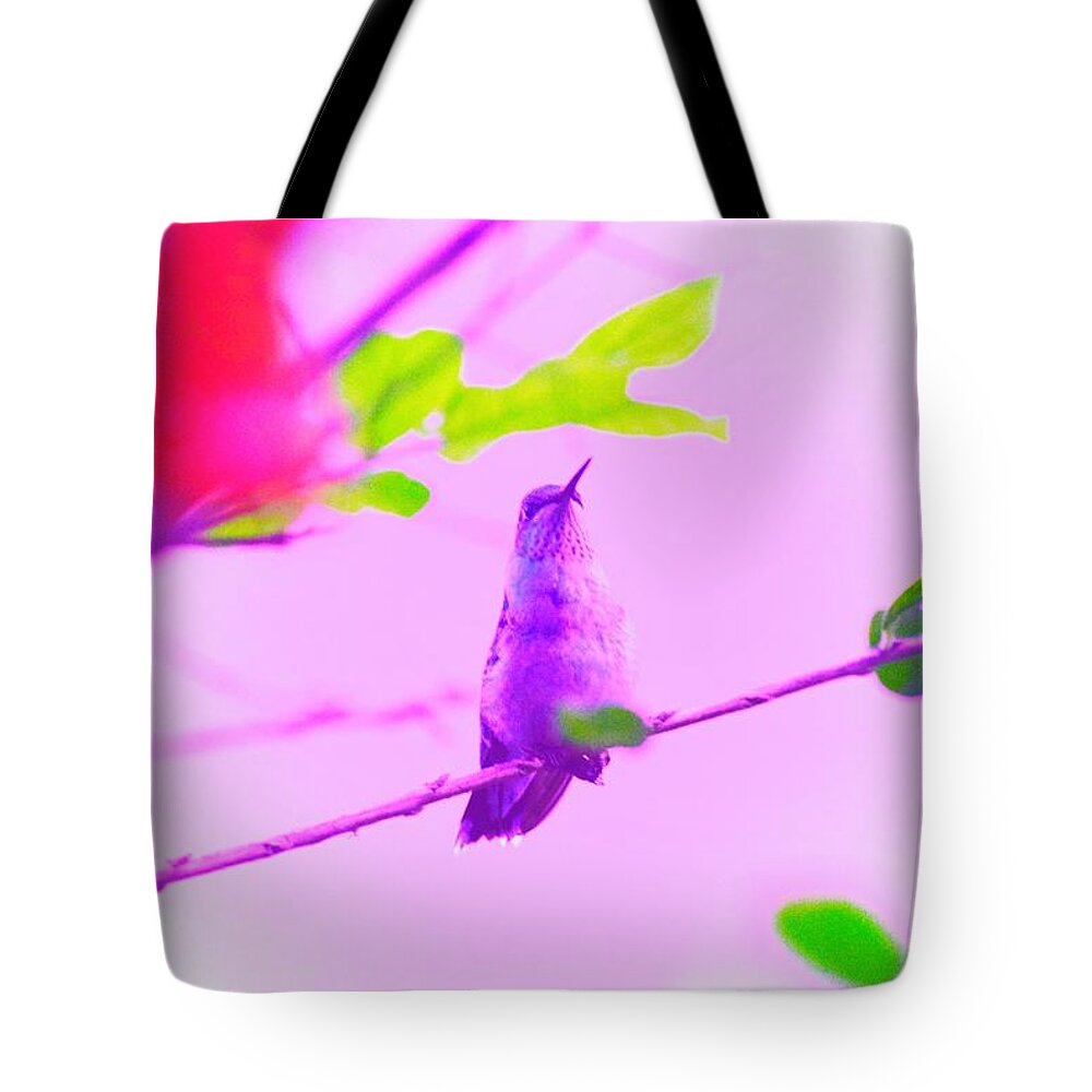 Photograph Tote Bag featuring the photograph Guarding the Nectar by Debra Grace Addison