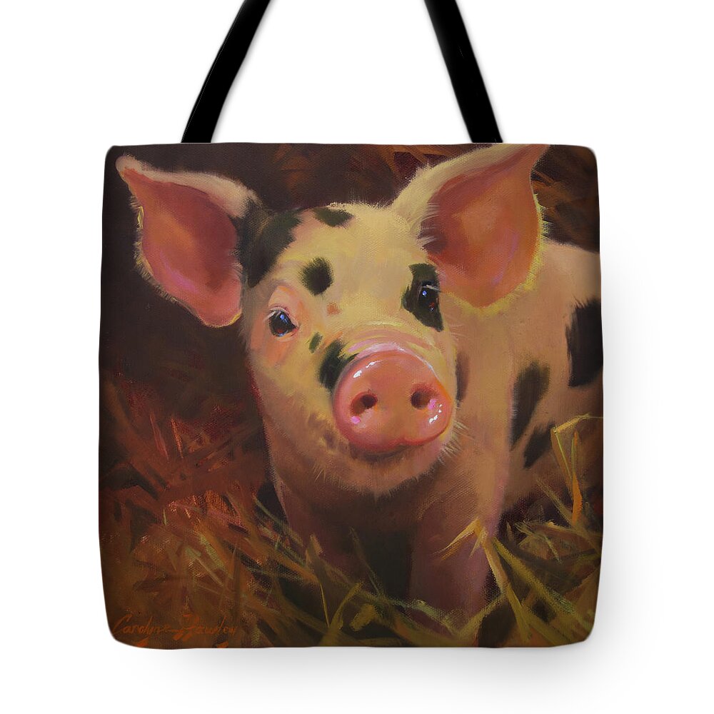 Farm Animals Tote Bag featuring the painting Gypsy Rose by Carolyne Hawley