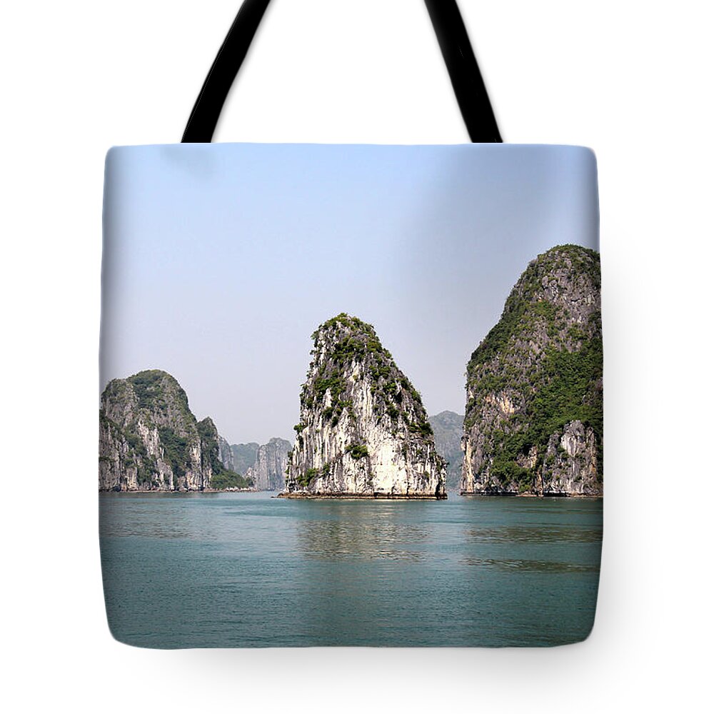 Ha Long Tote Bag featuring the photograph Ha Long Bay - Viet Nam by Richard Krebs