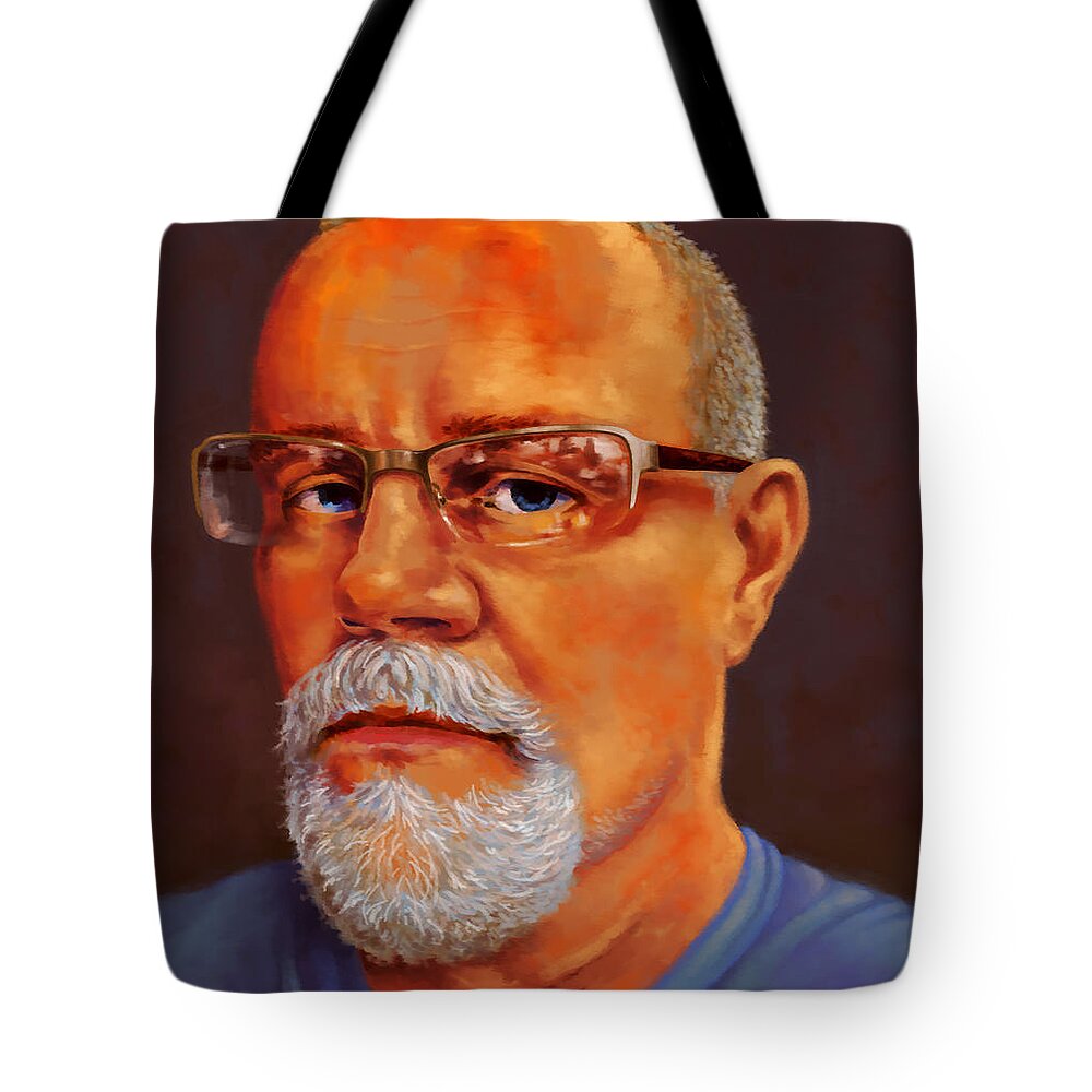  Tote Bag featuring the painting Hans by Hans Neuhart