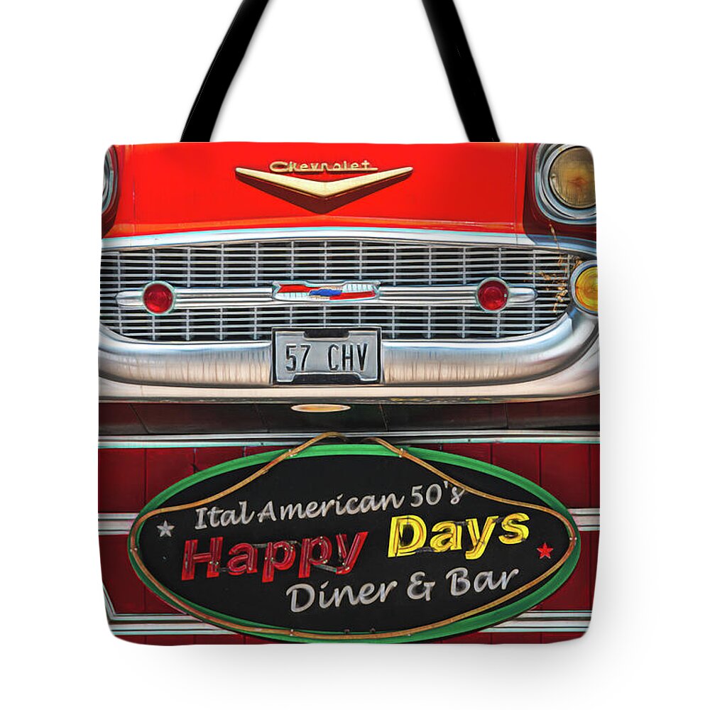 Americana Tote Bag featuring the photograph Happy Days in Cascais, Portugal by Marcy Wielfaert