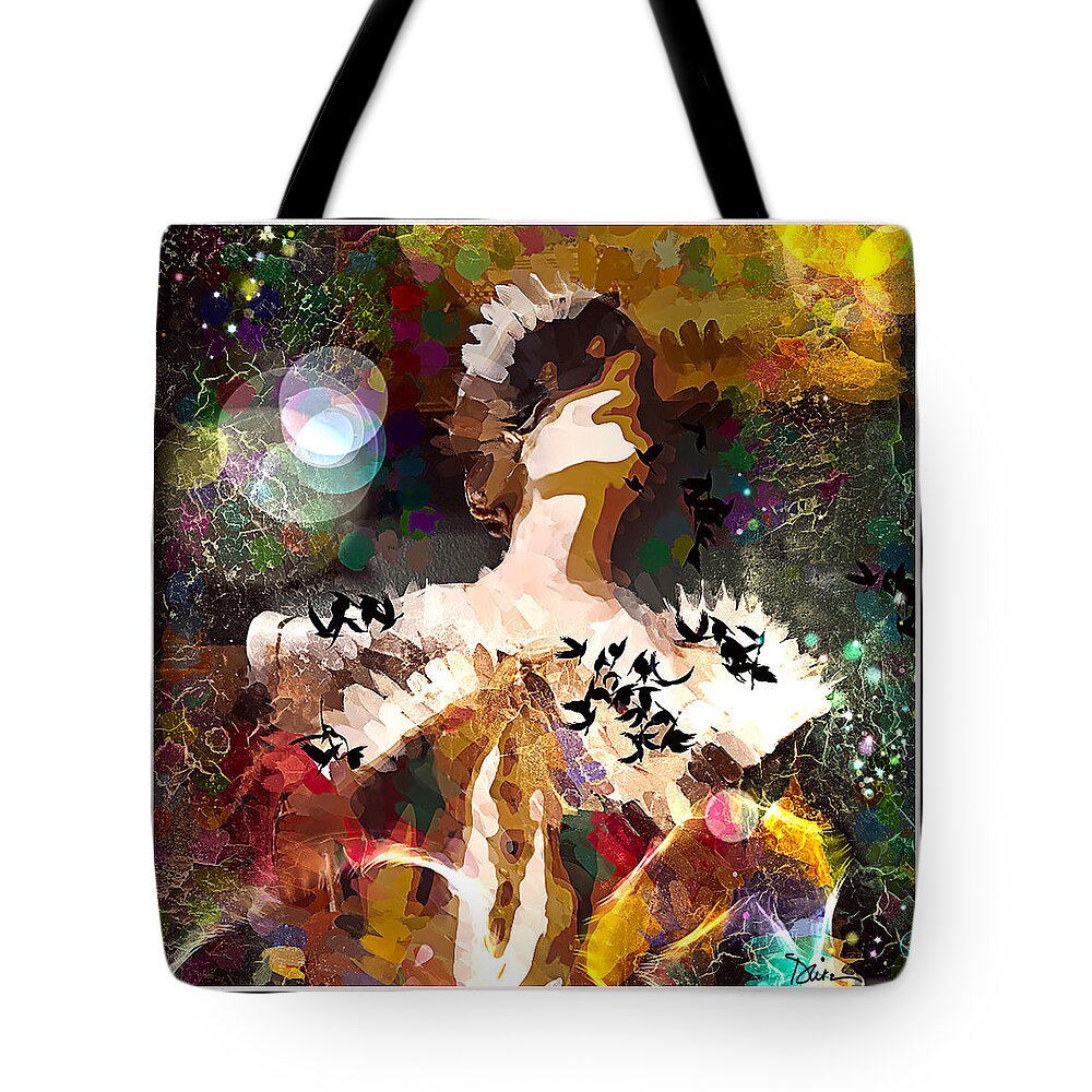 Harlequin Tote Bag featuring the photograph Harlequin by Peggy Dietz